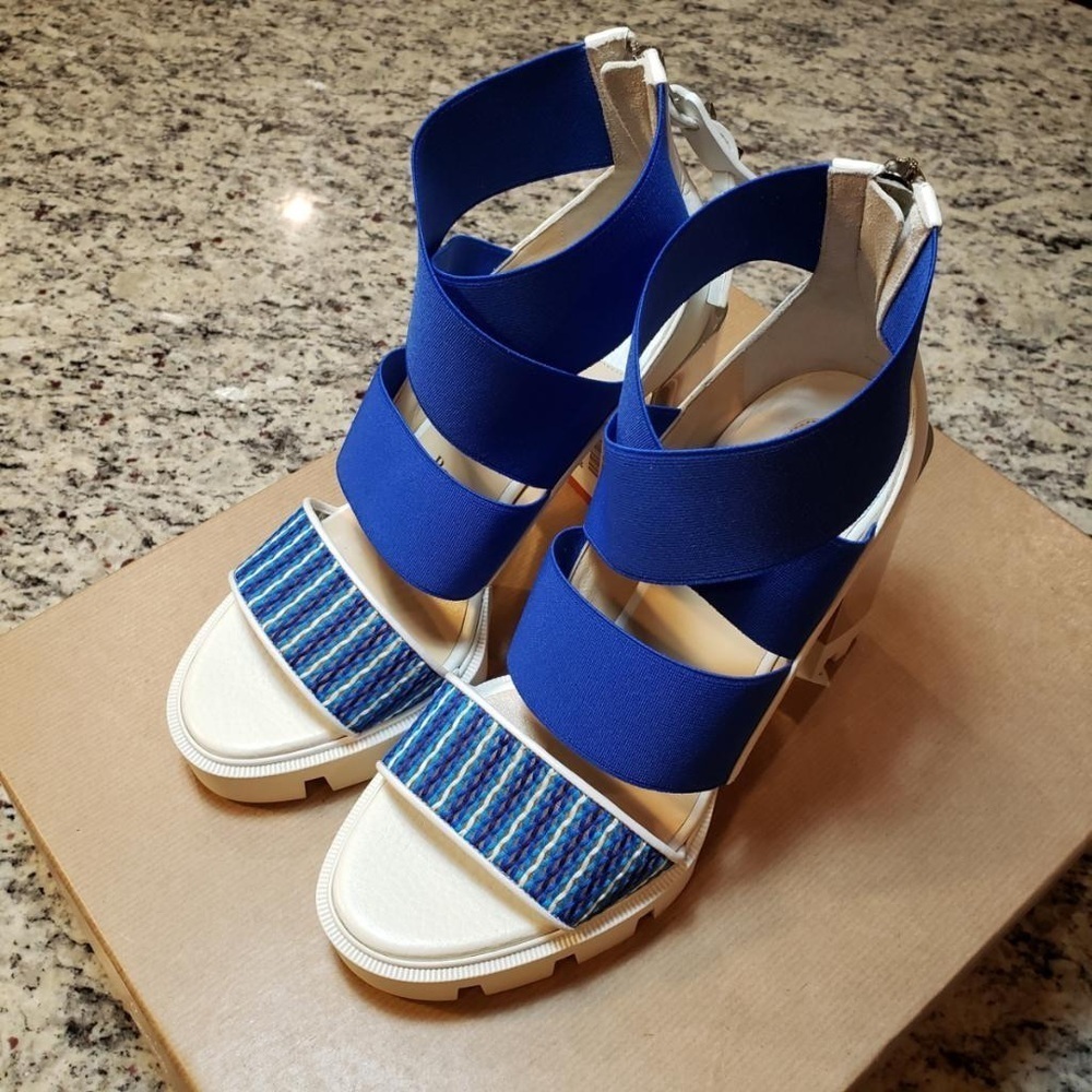 NEW Christian Louboutin Patrouiagoma 100 platform sandals size 36 - Picture 11 of 16